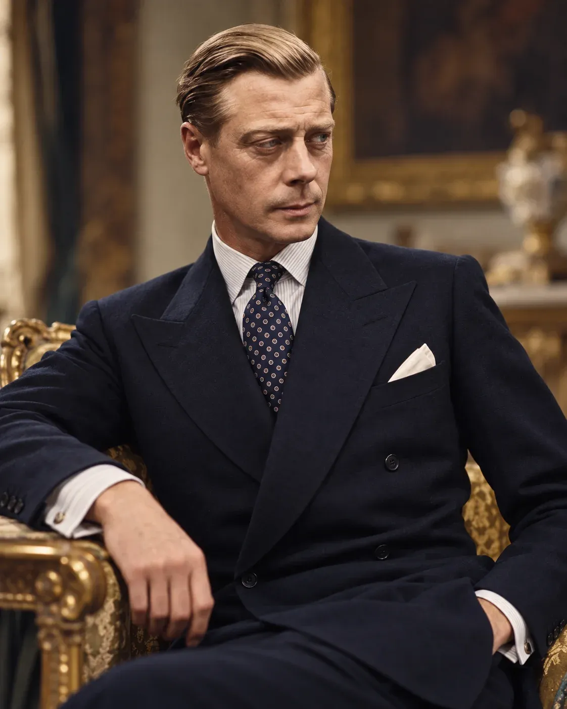 VIII. Edward 2 soros öltönyben