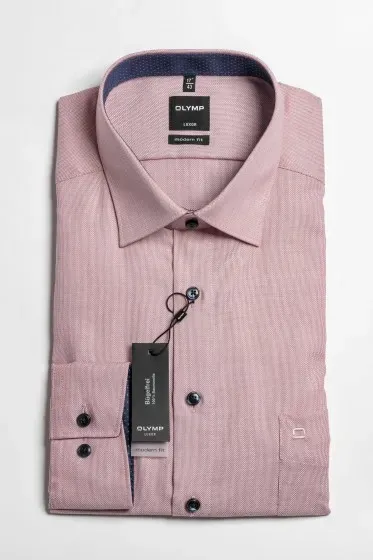Olymp Modern fit mályva mintás ing